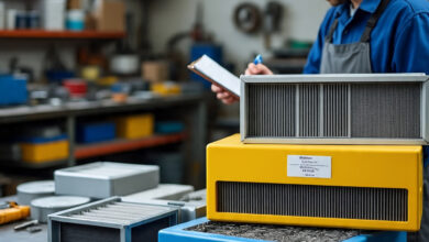 Powder coating booth filtration