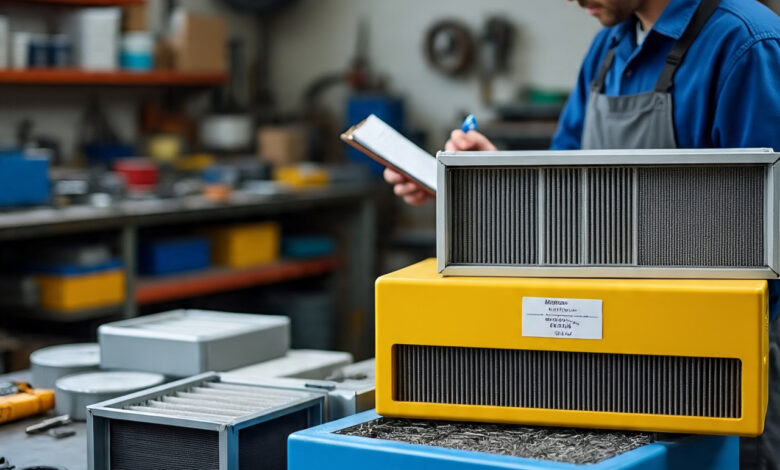 Powder coating booth filtration